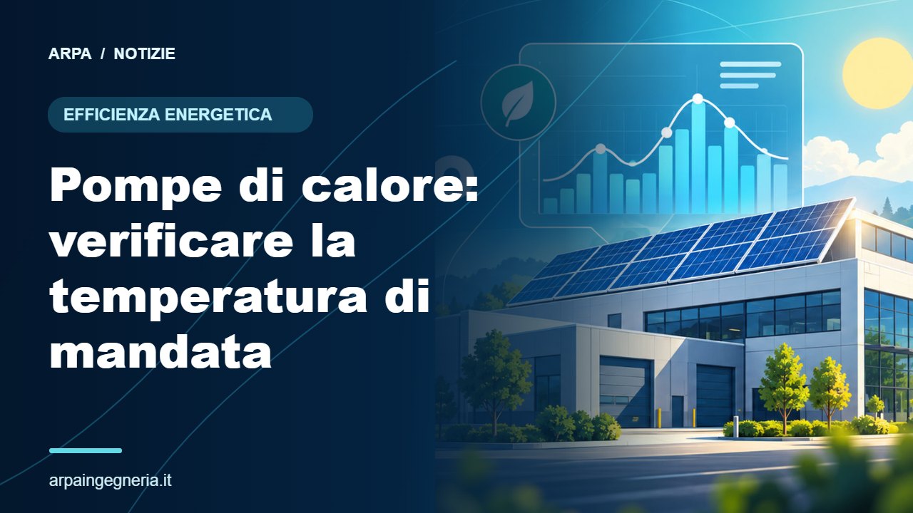 Illustrazione ARPA: Pompe di calore: verificare la temperatura di mandata