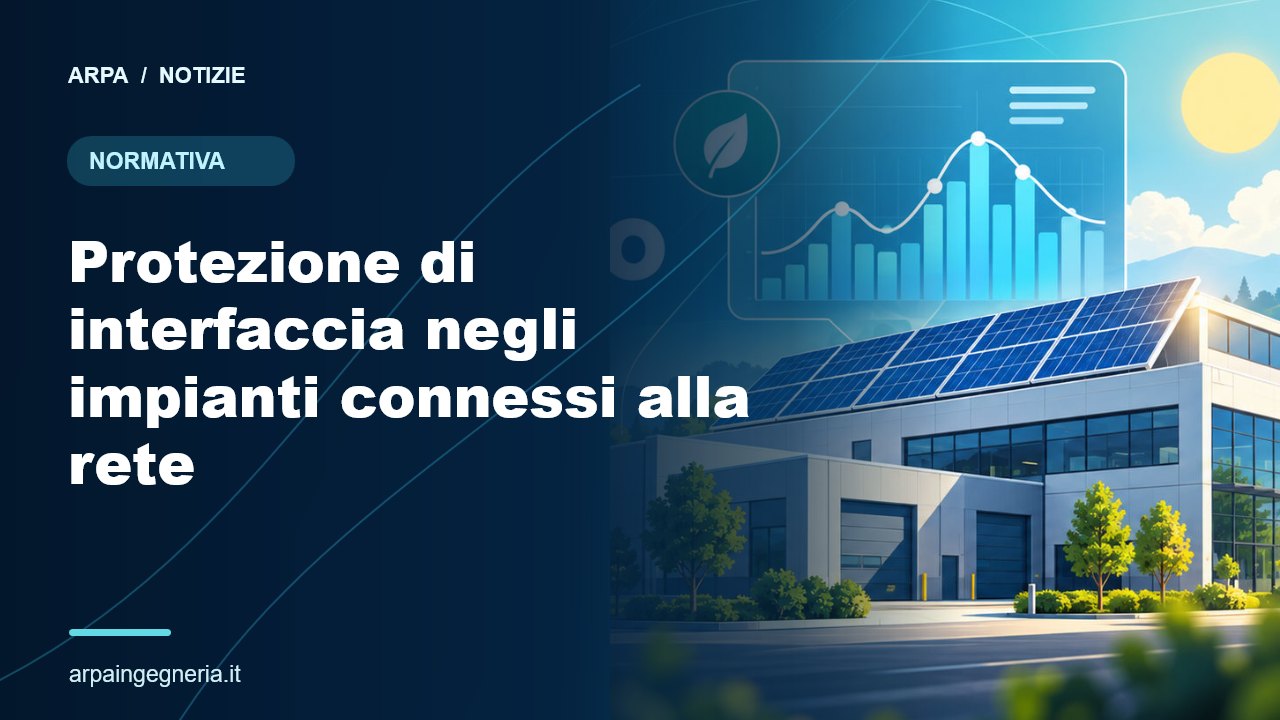 Illustrazione ARPA: Protezione di interfaccia negli impianti connessi alla rete